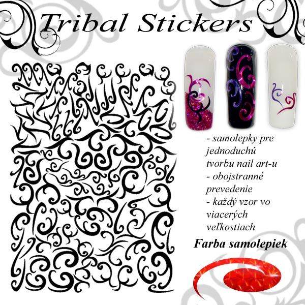 Tribal Stickers - Diamond Red