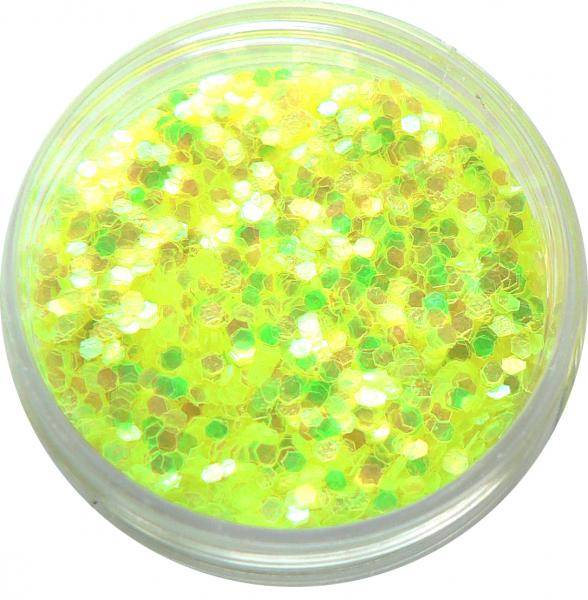 Konfety flitre malé - 2- žlté aqua hologram
