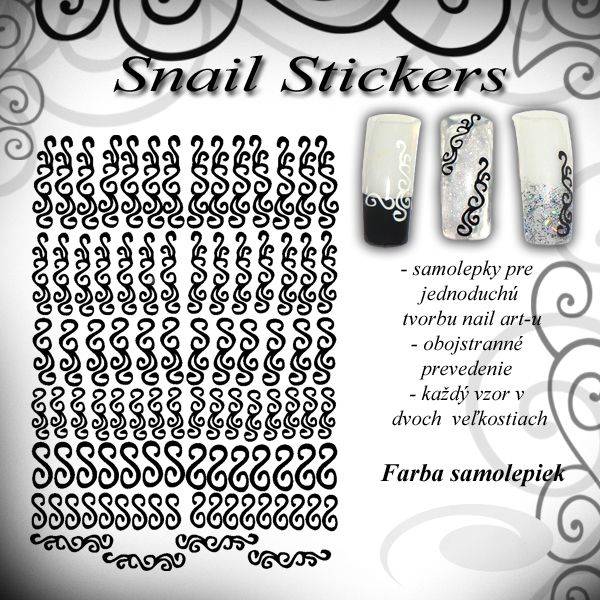 Snail Stickers - Silver