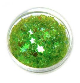 Konfety hviezdičky plné - 13. kiwi aqua 